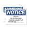 Signmission Posted No Trespassing Land Is Leased For OSHA Notice Sign, Vinyl Decal, 14in W x 10in L, 2PK OS-2PACK-NS-D-1014-L-17726 - alternate 1